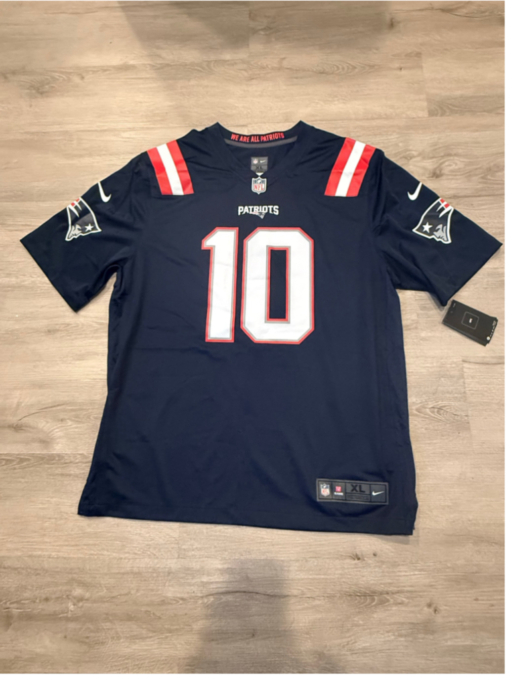 Men's Nike New England Patriots Mac Jones Jersey XL Navy White